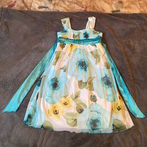 - Newberry Floral lined Dress Girl's Size 14